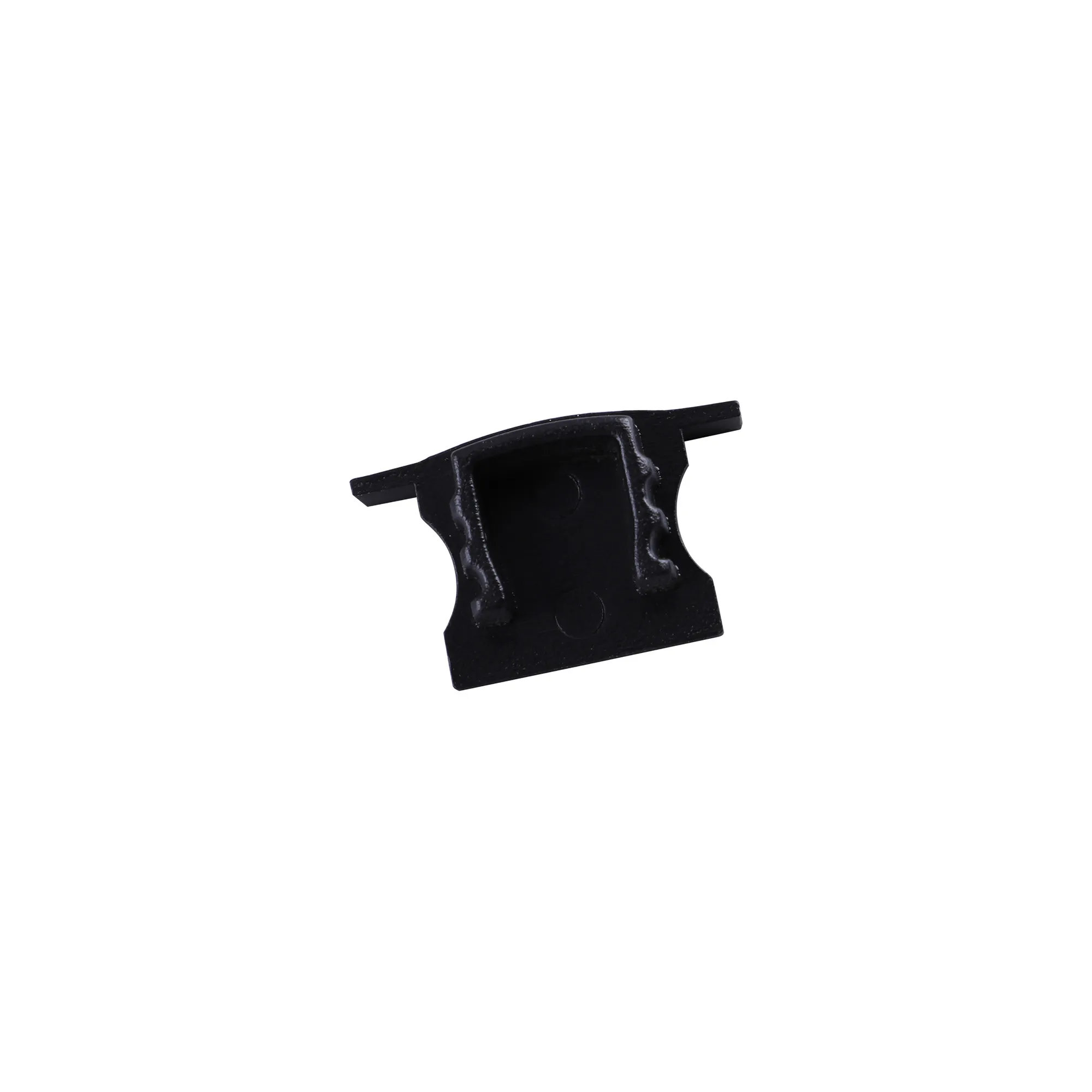 M7414  Tiras 17.3 x 15.3mm Black Recessed Profile End Cap Without Hole (1pc) for M7408